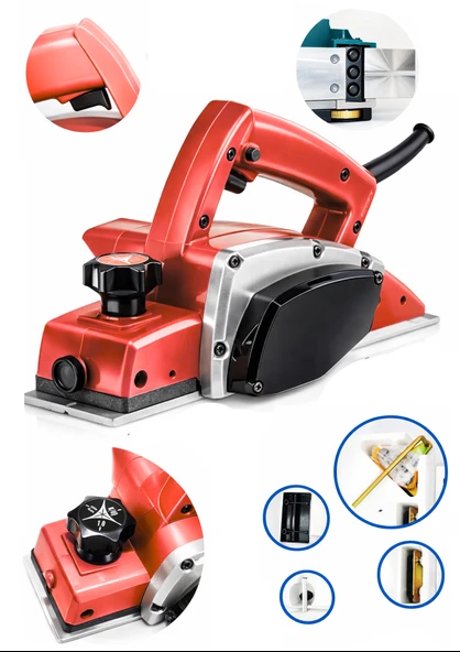 Pro 2000 Watt Motor Korumalı Otomatik Şanzıman Çift Bıçaklı Planya Rende Makinesi Garantili ürün görseli 1