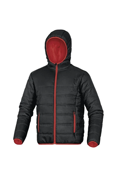 Polyamid Kapitone Mont (Siyah-Kırmızı) ürün görseli 1