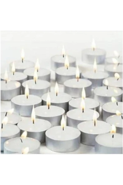 50 Li Tealight Mum Beyaz Tea Light 50 Adet – Mum & Kandil – Mum & Kandil – Mum & Kandil ürün görseli 1