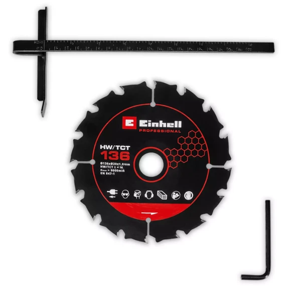 Einhell TP-CS 18/136-C Lİ Solu Mini Daire Testere 4331240 - Resim 2
