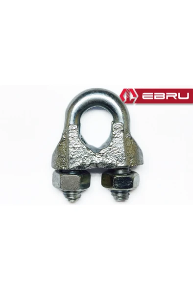 Çelik Halat Bağlama, Düğüm, Klemens 10 mm - 25 Adet ürün görseli 1