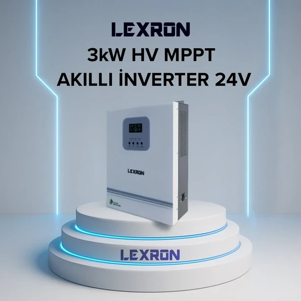 LEXRON 3KW HV MPPT AKILLI İNVERTER 24V ürün görseli 1
