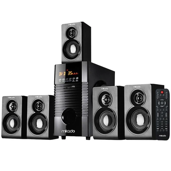 Mikado MD-856BT USB-SD-FM Destekli Multimedya 5+1 Bluetooth Speaker ürün görseli 1