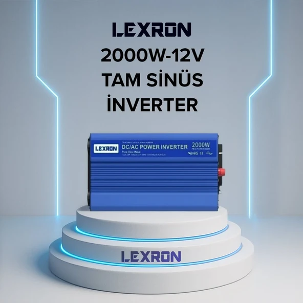 LEXRON 2000W-12V TAM SİNÜS İNVERTER ürün görseli 1