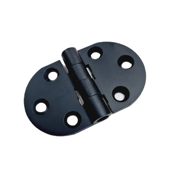 Alüminyum Oval Menteşe Siyah  30 * 55 * 2 MM- 5 Adet ürün görseli 1