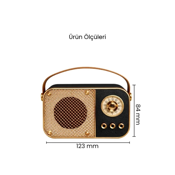 Concord M24 USB/TF Bluetooth Hoparlör Siyah - Resim 8