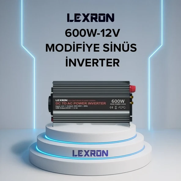 LEXRON 600W-12V MODİFİYE SİNÜS İNVERTER ürün görseli 1