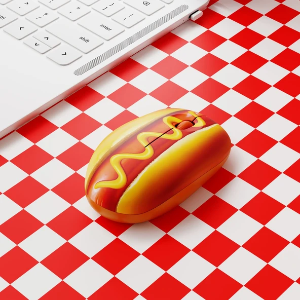 Mustard Hot Dog Kablosuz Mouse - Resim 3