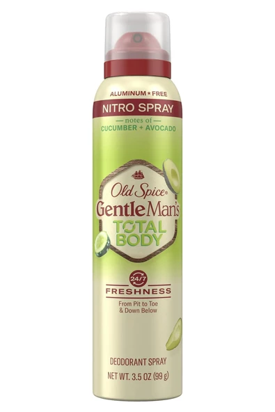 Old Spice Cucumber + Avocado Alüminyumsuz Tüm Vücut Sprey Deodorant 99GR ürün görseli 1