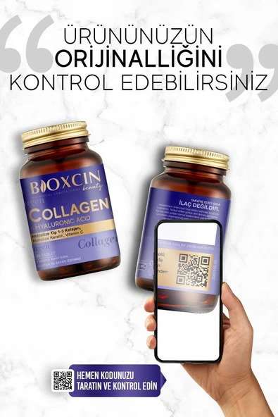 Bioxcin Collagen Hyaluronic Acid 60 Tablet - 3 Al 2 Öde - Resim 5