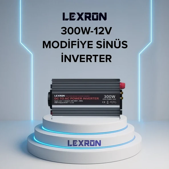 LEXRON 300W-12V MODİFİYE SİNÜS İNVERTER ürün görseli 1