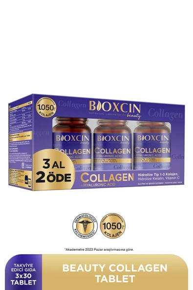 Bioxcin Collagen Hyaluronic Acid 60 Tablet - 3 Al 2 Öde - Resim 7