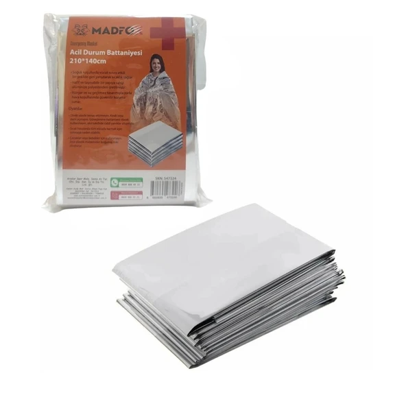Madfox Emergency Blanket Acil Durum Battaniyesi 210*140cm ürün görseli 1