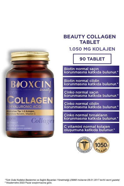 Bioxcin Collagen Hyaluronic Acid 60 Tablet - 3 Al 2 Öde - Resim 3