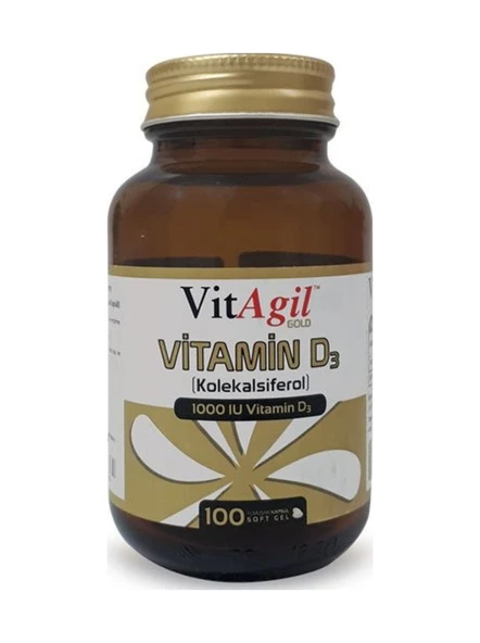 Vitagil Gold Vitamin D3 1000 Iu 100 Yumuşak Kapsül ürün görseli 1