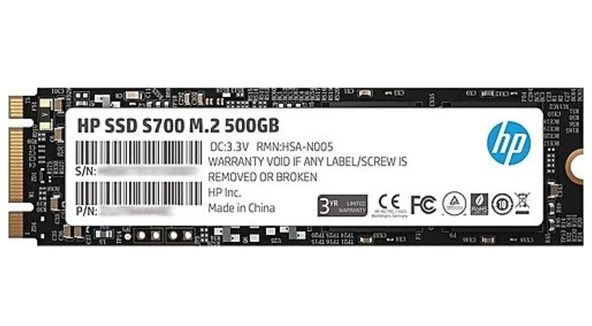 HP S700 2LU80AA SATA 3.0 500 GB M.2 SSD ürün görseli 1