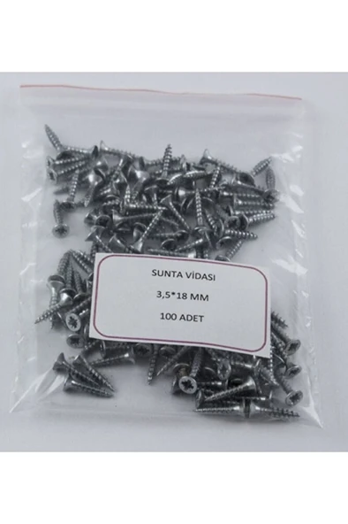 3,5*18 Sunta Vidası ( 100 Adet ) ürün görseli 1