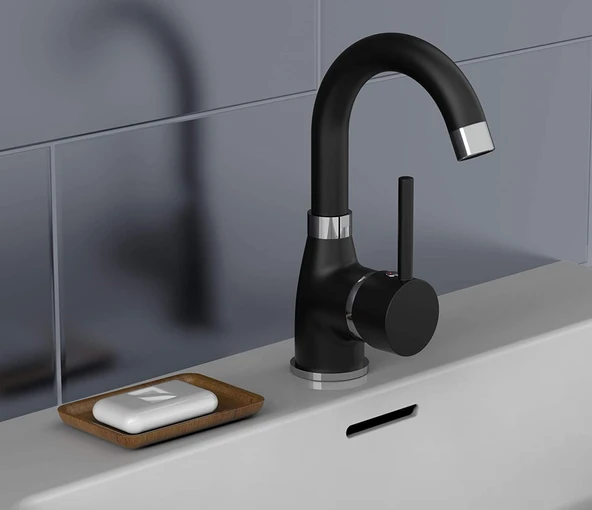 3 Lü Banyo Setİ Lavabo Banyo Duş Tepeleme Robot - Resim 2