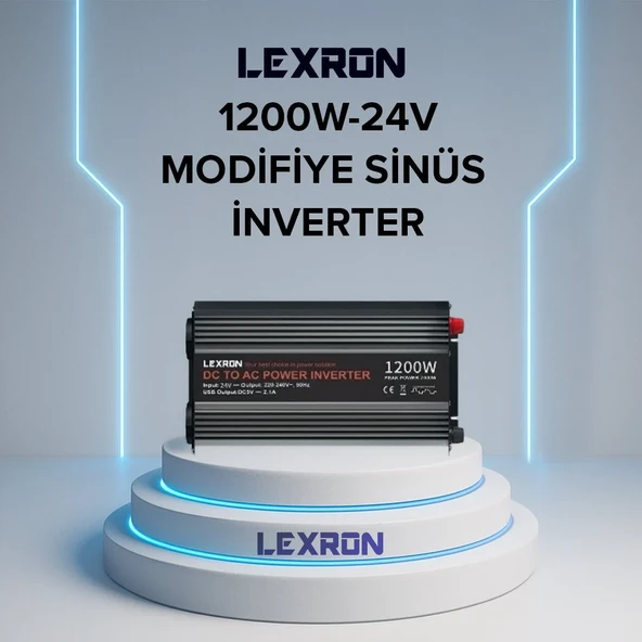 LEXRON 1200W-24V MODİFİYE SİNÜS İNVERTER - Resim 2