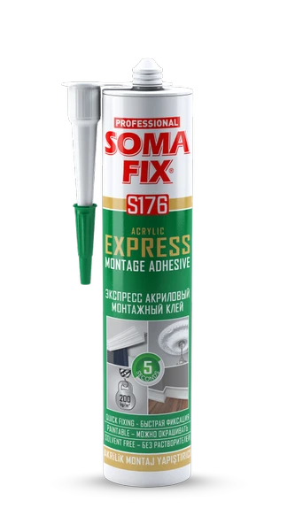 SOMAFİX AKRİLİK EKSPRES MONTAJ YAPIŞTIRICI - S176 ürün görseli 1