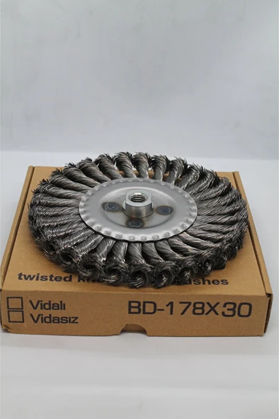 050-BD 178mm Vidalı Burgulu Dairesel Fırça  (Burgu Adet 30) ürün görseli 1