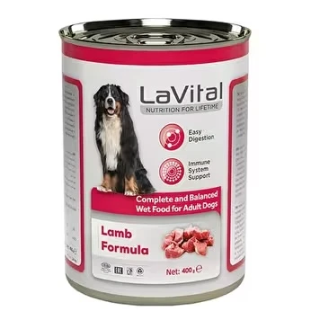 LAVITAL YET.KUZU KÖPEK 400G KUZU ETLI EZME KONSERVE ürün görseli 1