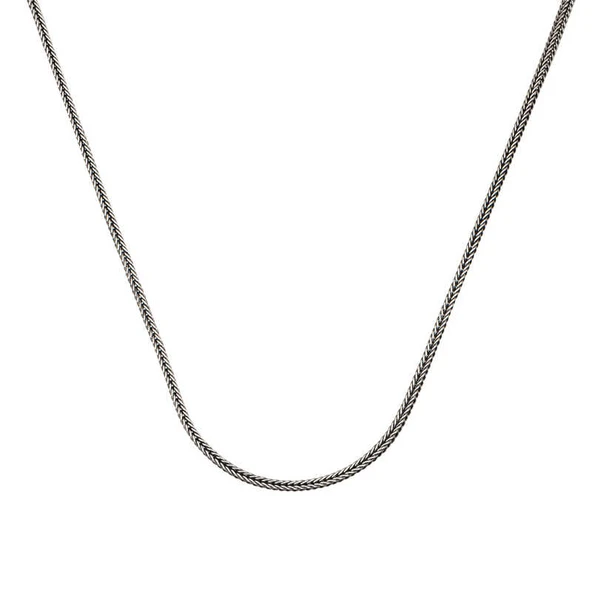 ​Gümüş 2 mm Tilki Kuyruğu 60 Cm Zincir ürün görseli 1