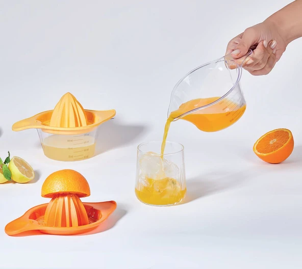 Limon Sıkacaği Şeffaf Ölçü Kaplı (400Ml) - Resim 2