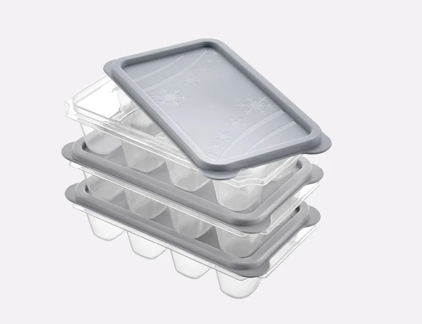 Silikonlu Mini 3'Lü Buzmatik Kapaklı Set ürün görseli 1