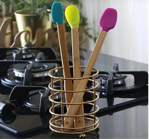 3 adet ısıya dayanıklı bambu spatula ürün görseli 1