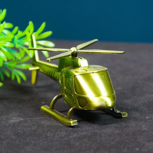 Dekoratif Metal Helikopter - Resim 3