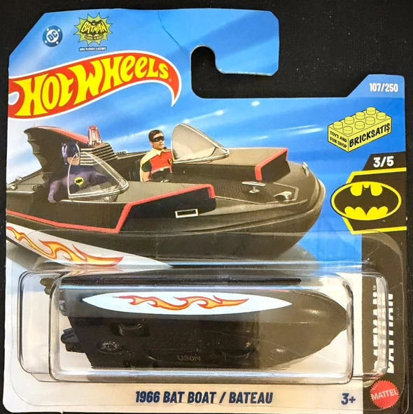 Hot Wheels Tekli Arabalar 1966 Bat Boat JJJ67 (Batman) ürün görseli 1