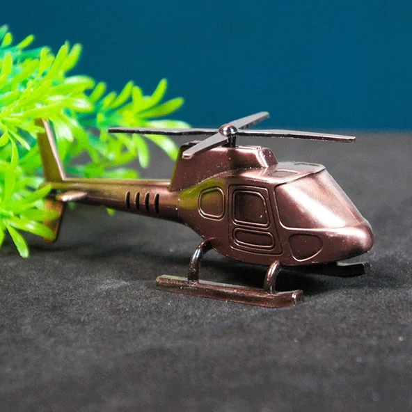 Dekoratif Metal Helikopter - Resim 4