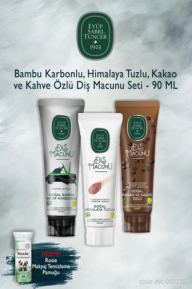 Eyüp Sabri Tuncer Bambu, Himalaya, Kakao Özlü 3'lü 90 ml Diş Macunu, Rosie ürün görseli 1