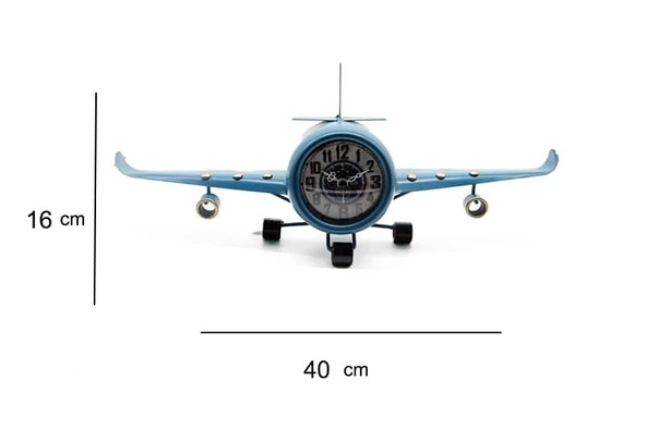 Uçak Saat 41cm - Resim 2