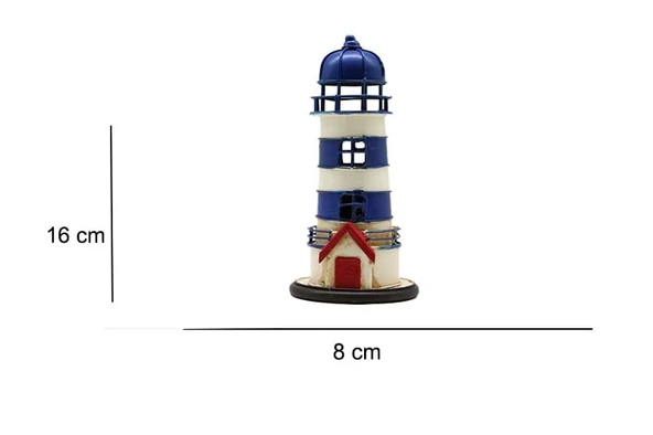 Dekoratif Metal Deniz Feneri ürün görseli 1