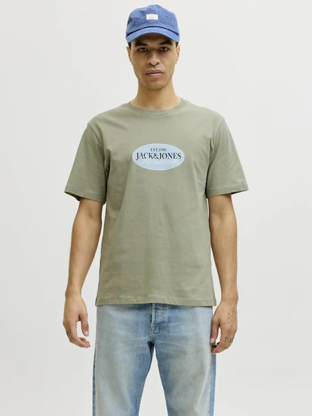 Jack Jones Catskılls Front Logo Regular Fit Erkek Tişört 12297891 ürün görseli 1