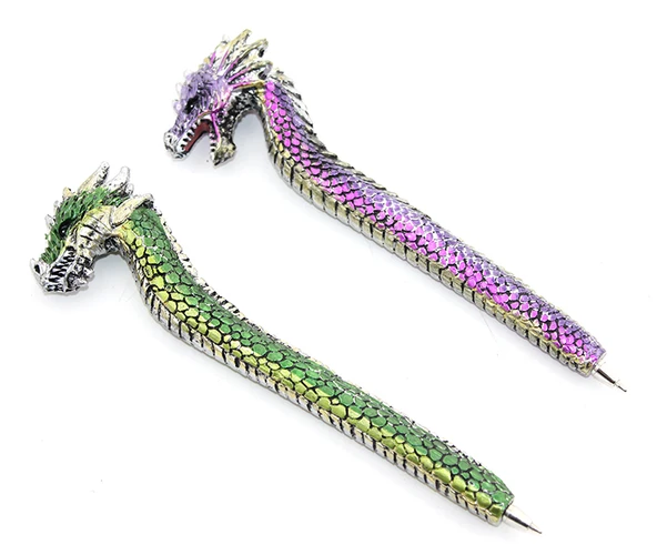 Dragonlu Polyester Tükenmez Kalem ürün görseli 1
