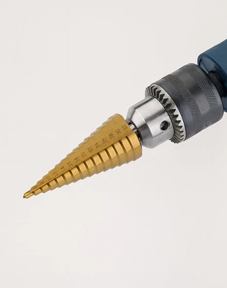 Mucit Home Paslanmaz Kademeli Matkap Ucu Ahşap Plastik Sac Delme Uç 4- 20 Mm ürün görseli 1