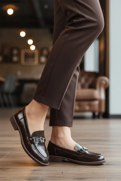 Kahve Kadın Casual Ayakkabı - Resim 3