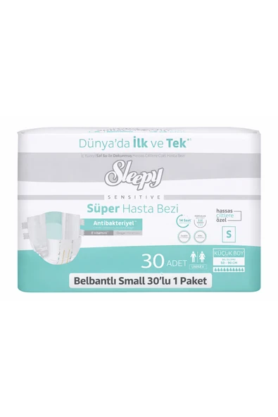 Sleepy Hasta Bezi Small S Beden 30'lu Paket Yetişkin Hasta Bezi ürün görseli 1