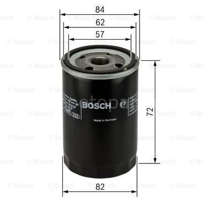 HYUNDAI Getz 1.4 09.2005 - 06.2009 BOSCH YAĞ FİLTRESİ filitre ürün görseli 1