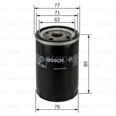 OPEL Kadett 1.8 09.1986 - 08.1991 BOSCH YAĞ FİLTRESİ filitre ürün görseli 1