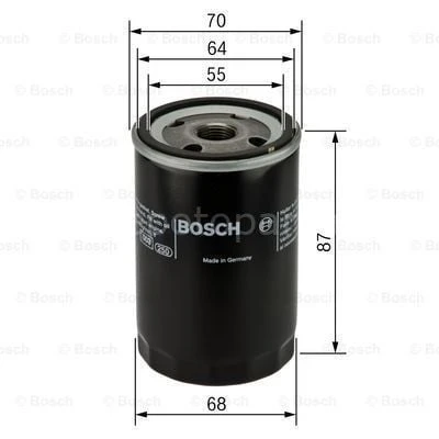 MAZDA Xedos-9 2.5i 08.2000 - 11.2002 BOSCH YAĞ FİLTRESİ filitre ürün görseli 1