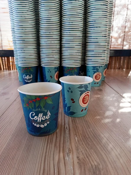 Karton bardak 6,5 oz orta boy. 1000 adet ürün görseli 1