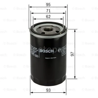 CHRYSLER 300C 5.7 10.2004 - 08.2010 BOSCH YAĞ FİLTRESİ filitre ürün görseli 1