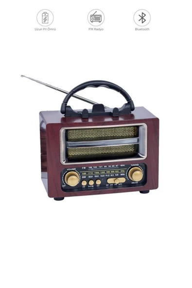 Bluetooth Hoparlör Nostaljik Radyo Speaker NS02 ürün görseli 1
