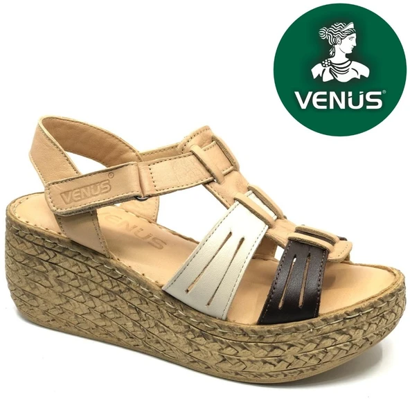 Venüs Tenrag Hakiki Deri Comfort Ortopedik Kadın Sandalet ürün görseli 1