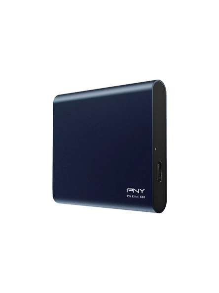 PNY Pro Elite Mavi 250 GB 880/900MB/S USB 3.2 Gen 2 Type-C Taşınabilir SSD (PSD0CS2060NB-250-RB) ürün görseli 1