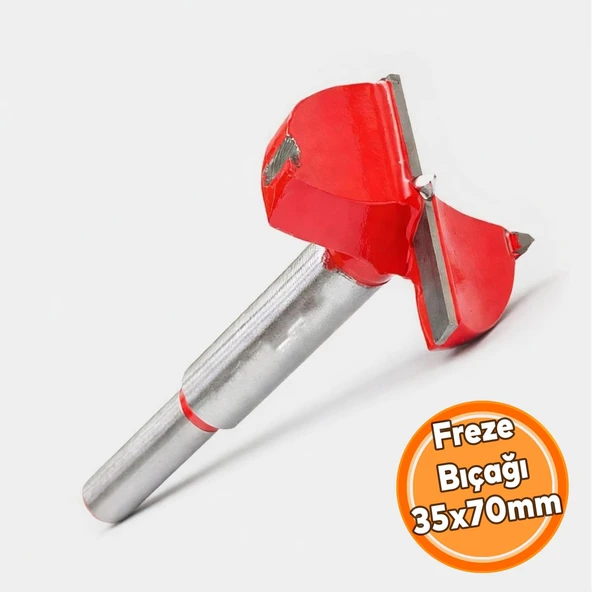 Profesyonel Ahşap Freze Bıçağı 35x70 mm Marangoz Freze Ucu Ahşap Oyma Kanal Açma Freze Bıçağı ürün görseli 1